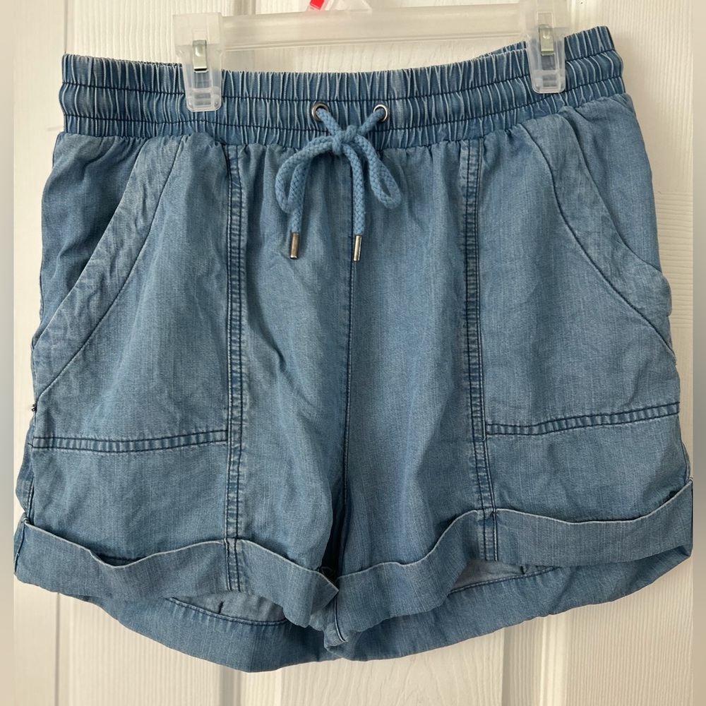 Universal Thread Light Blue Denim Drawstring Shorts
